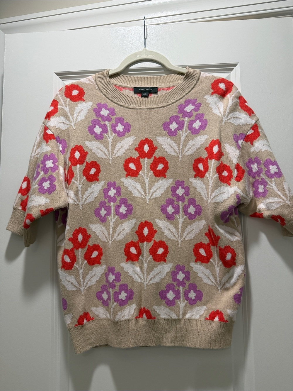 ANN TAYLOR Floral Print Sweater